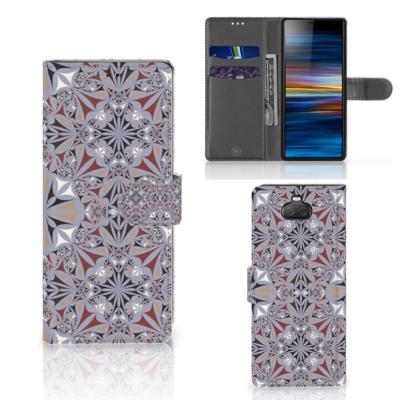 Sony Xperia 10 | Bookcase | Flower Tiles
