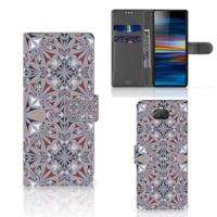 Sony Xperia 10 | Bookcase | Flower Tiles