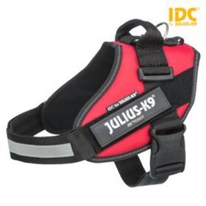 JULIUS K9 IDC POWER-HARNAS/TUIG VOOR LABELS ZWART MAAT 0/58-76 CM