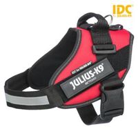 Julius k9 Idc power-harnas / tuig voor labels zwart - thumbnail