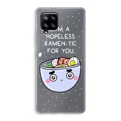 I'm A Hopeless Ramen-Tic For You: Samsung Galaxy A42 5G Transparant Hoesje