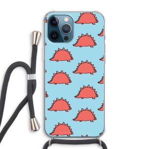 Dinosawrr: iPhone 12 Pro Max Transparant Hoesje met koord