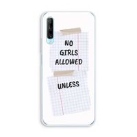 No Girls Allowed Unless: Huawei P Smart Pro Transparant Hoesje