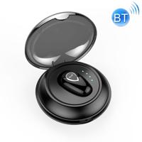 YX01 Zweetbestendige Bluetooth 4 1 draadloze Bluetooth-oortelefoon met Oplaaddoos ondersteuning van geheugen verbinding & HD-oproep (zwart)