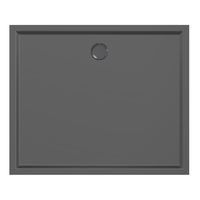 Xenz Mariana Plus rechthoekige douchebak acryl 120x100cm zwart mat