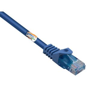 Renkforce RF-5043862 RJ45 Netwerkkabel, patchkabel CAT 5e U/UTP 0.50 m Blauw Snagless, Halogeenvrij 1 stuk(s)