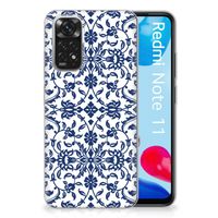 Xiaomi Redmi 10 | Redmi Note 11 4G TPU Case Flower Blue