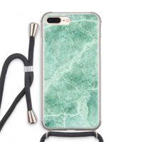 Groen marmer: iPhone 7 PLUS Transparant Hoesje met koord Groen marmer: iPhone 7 PLUS Transparant Hoesje met koord