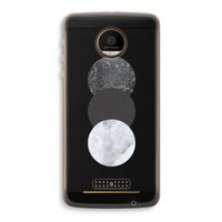 Marmeren cirkels: Motorola Moto Z Force Transparant Hoesje