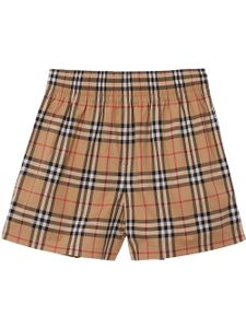 Burberry short à motif Vintage Check - Tons neutres