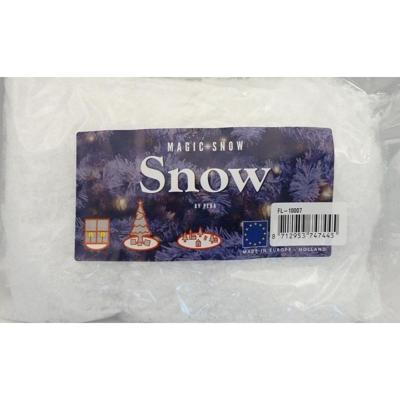 Kunstsneeuw - 3x - wit - 100 gr - sneeuwvlokjes - nepsneeuw - polystyreen - brandvertragend
