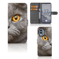 Telefoonhoesje | Met pasjeshouder | Nokia X30 Britse Korthaar
