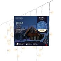 Ijspegelverlichting - 175 led lampjes - warm wit - 750 cm- buiten - 8 functies -lichtsnoer