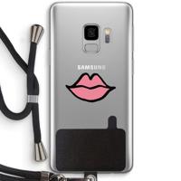 Kusje: Samsung Galaxy S9 Transparant Hoesje met koord