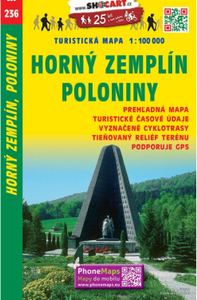 Fietskaart 236 Horný Zemplín, Poloniny | Shocart