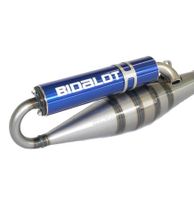 Uitlaat Bidalot S1R Piaggio blauw - thumbnail