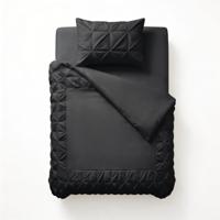 Sleeptime Border Pintuck Zwart 140 x 200/220 cm