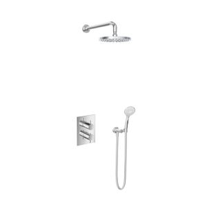 Hotbath Get Together IBS2A Regendoucheset inbouw - 35cm wandarm - 20cm ronde hoofddouche - 3 standen handdouche - chroom IBS2ACR1