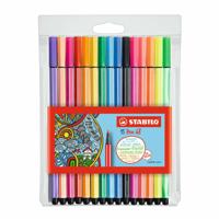 Set Viltstiften Stabilo Pen 68 Standard + Neon 15 Onderdelen Multicolour - thumbnail
