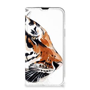 Bookcase iPhone 14 Watercolor Tiger