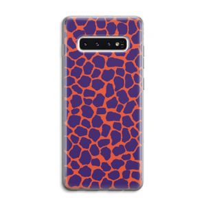 Purple Giraffe: Samsung Galaxy S10 4G Transparant Hoesje