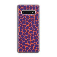 Purple Giraffe: Samsung Galaxy S10 4G Transparant Hoesje