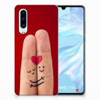 Huawei P30 Silicone Back Cover Liefde - Origineel Romantisch Cadeau