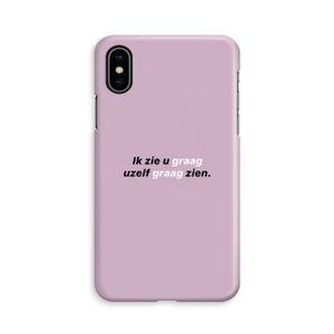 uzelf graag zien: iPhone Xs Volledig Geprint Hoesje