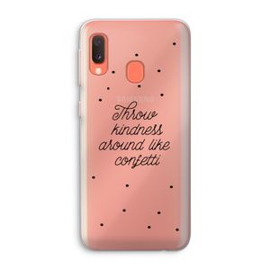 Confetti: Samsung Galaxy A20e Transparant Hoesje