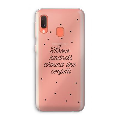 Confetti: Samsung Galaxy A20e Transparant Hoesje