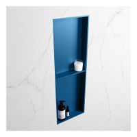 Wandnis Solid Surface Easy | In- en opbouw | 30x150x8 cm | 2 vakken | Jeans