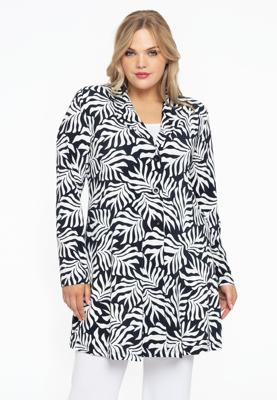 Yoek Blazer A-lijn SEA LEAF | Zwart | Maat 58/60