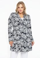 Yoek Blazer A-lijn SEA LEAF | Zwart | Maat 50/52