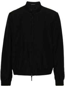 Emporio Armani veste bomber à fermeture zippée - Noir