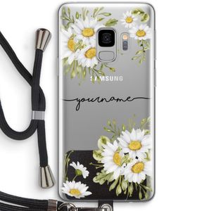 Daisies: Samsung Galaxy S9 Transparant Hoesje met koord