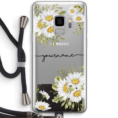 Daisies: Samsung Galaxy S9 Transparant Hoesje met koord