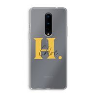 Amber Script: OnePlus 8 Transparant Hoesje