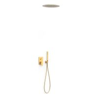 Regendouche set Tres Project | Inbouw | Mengkraan | 2-weg | Rond | 24k Goud mat