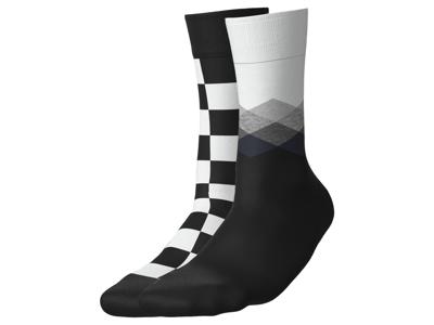 esmara 2 Paar sokken (Zwart/wit, 43-46)