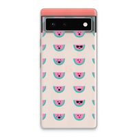 Smiley watermeloenprint: Google Pixel 6 Transparant Hoesje