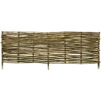 vidaXL Hek 150x40 cm hazelaarhout - thumbnail