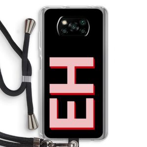Monogram: Xiaomi Poco X3 NFC Transparant Hoesje met koord