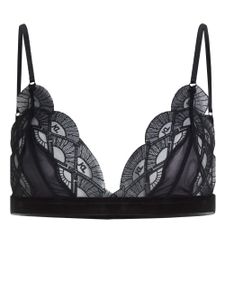 Karl Lagerfeld soutien-gorge à logo brodé - Noir