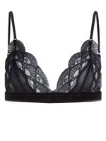 Karl Lagerfeld soutien-gorge à logo brodé - Noir