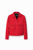 Recht slim fit jack - RED - M