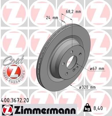 Remschijf Coat Z 400367220