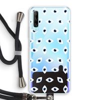 Eyes pattern: Huawei P Smart Pro Transparant Hoesje met koord
