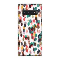 Tropical Dots: Samsung Galaxy S10 4G Volledig Geprint Hoesje