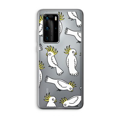 Papegaai: Huawei P40 Pro Transparant Hoesje