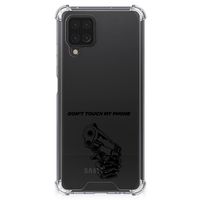 Samsung Galaxy A12 Anti Shock Case Gun Don't Touch My Phone